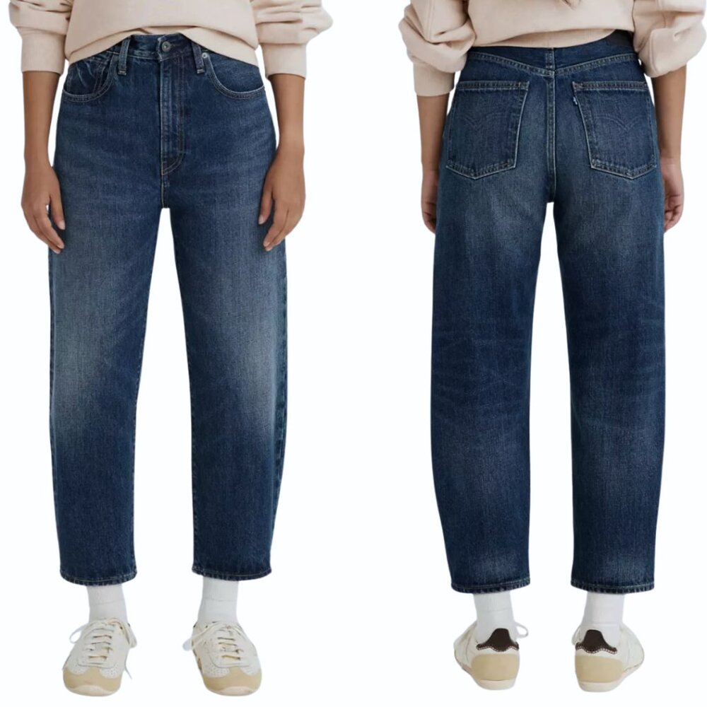 Levi’s Barrel Crop Jeans- Made & Crafted Premium Organic Cotton W27